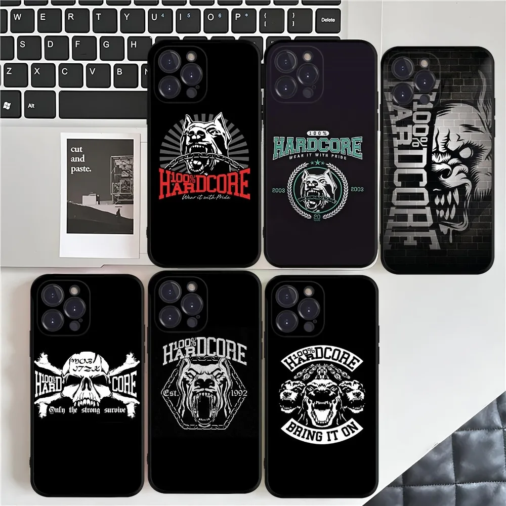 Bone gabber 100 hardcore cão caso de telefone para iphone 16 15 14 13 12 mini 11 pro xs max x xr se 6 7 8 plus capa de silicone macio