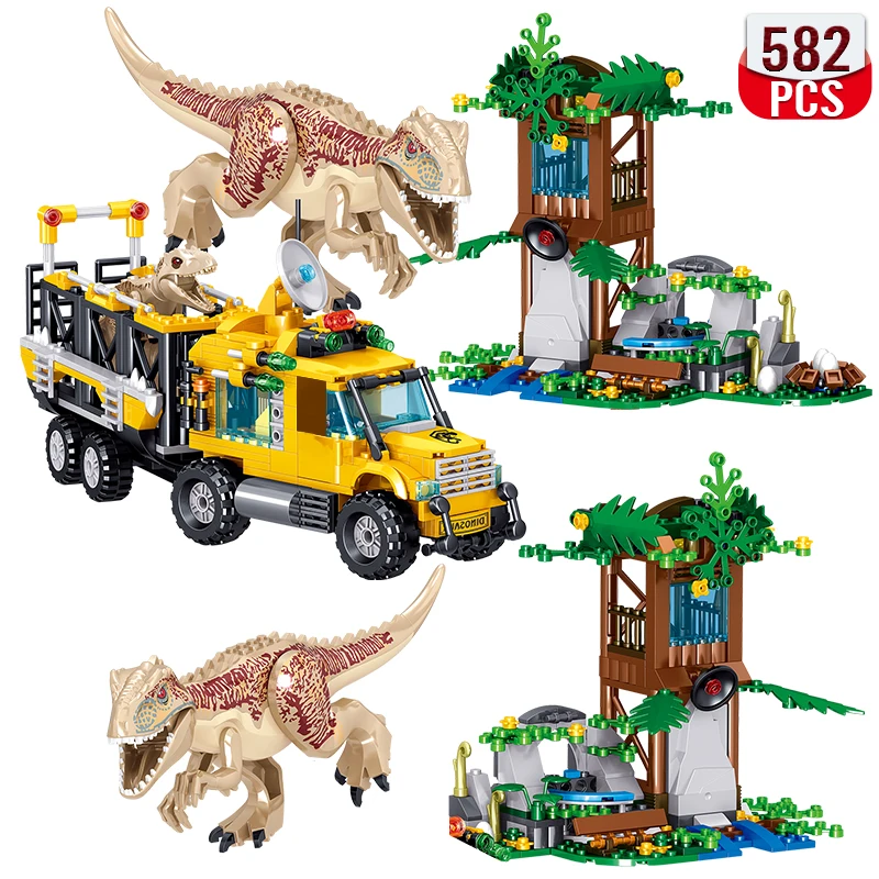 Dinosaurs Building Blocks Set, Dinosaur Park World, Birthday Gifts for Boys and Girls,Dinosaur Toys for Age 8-14 Years (546 Pcs)