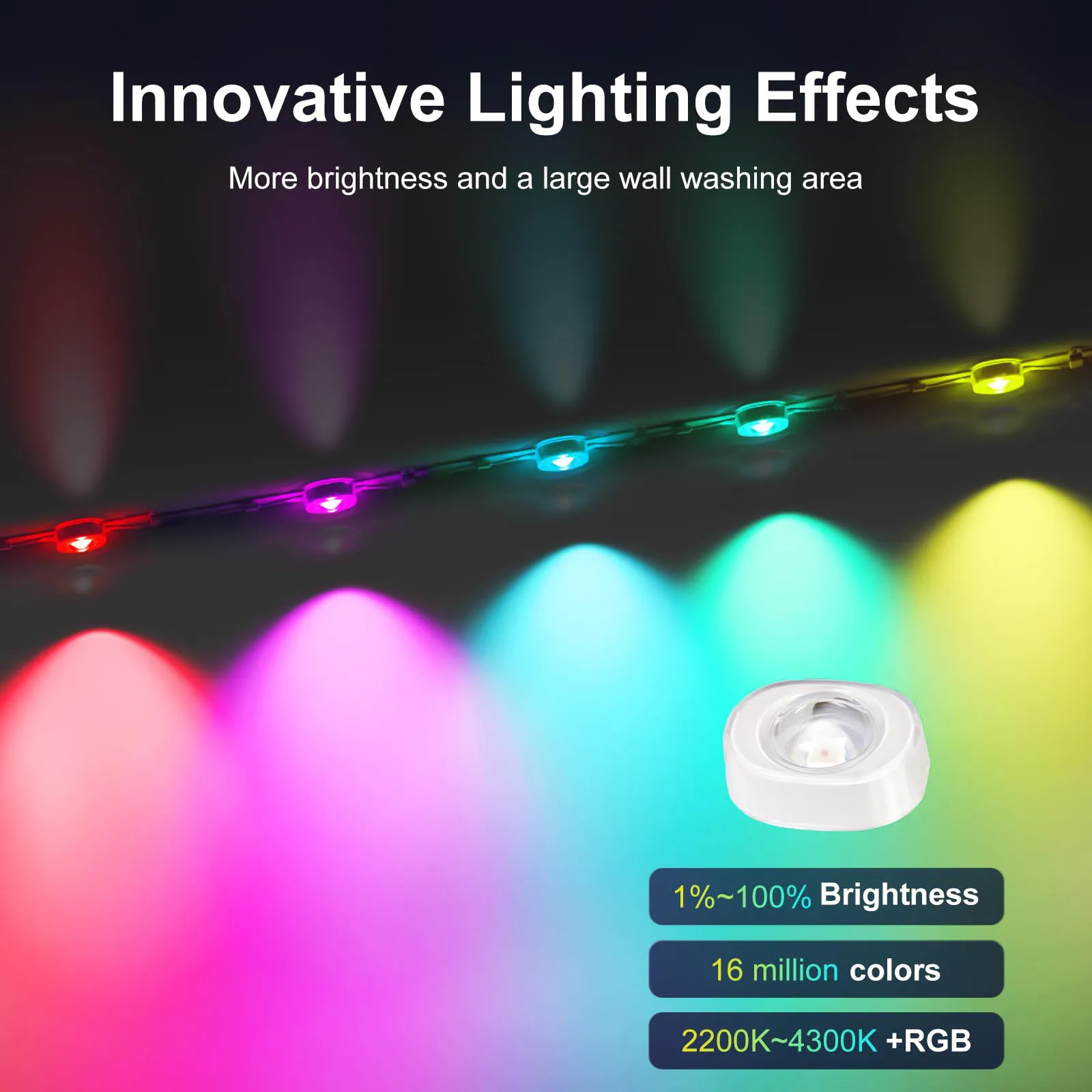 Imagem -06 - Impermeável Led Eaves Light Strip Bluetooth App Control Rgb ic Cor Forma Faça Você Mesmo Adequado para Decoração Home Holiday 45m