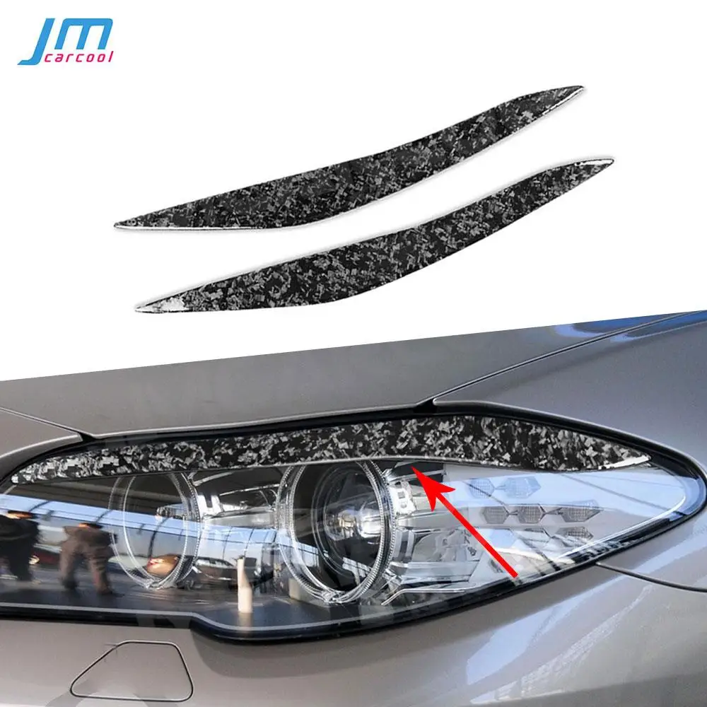 

Eyebrow Headlight Covers for BMW 5 Series F10 2010-2016 Front Bumper Eyelids Forged Carbon Fiber Car Styling