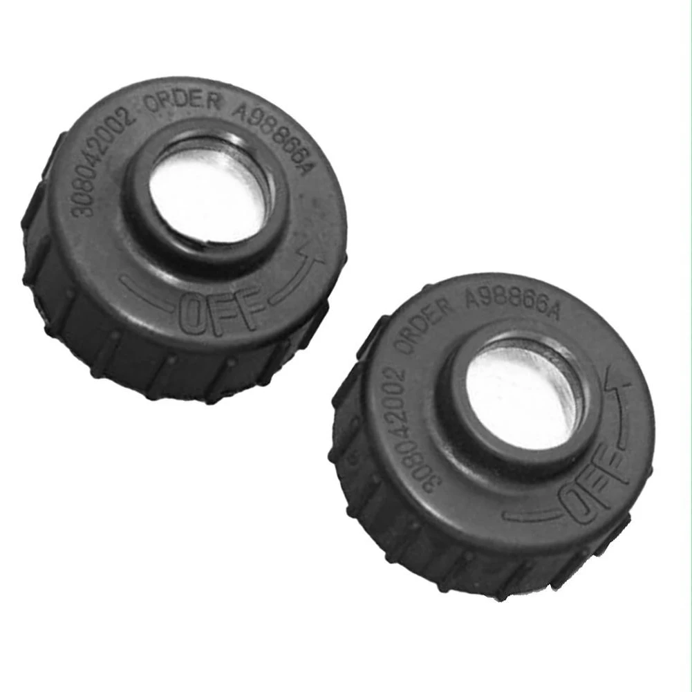 2Pcs Right/Left Hand Thread Spool Retainer Bump Knob Replacement For Homelite 308042002 String Trimmer Plastic