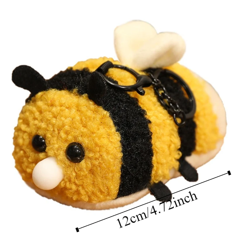 PP Cotton Spit Bubble Bee Plush Dolls Plushies Doll Collection Press Squeeze Doll Pendant Jewelry Cartoon Animal