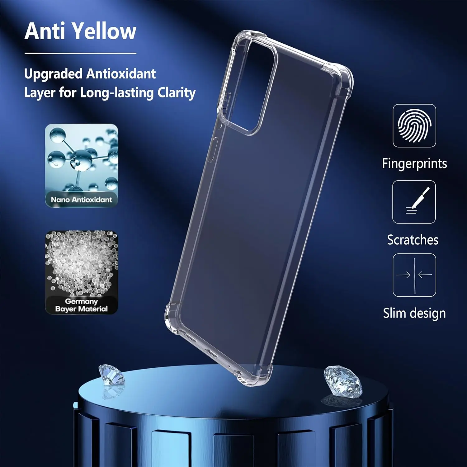 Stoßfest Airbag TPU Fall für Motorola Moto G85 G35 G55 G75 5G G05 G15 G04 G04S G14 G24 Power G34 Schutzhülle Funda Coque