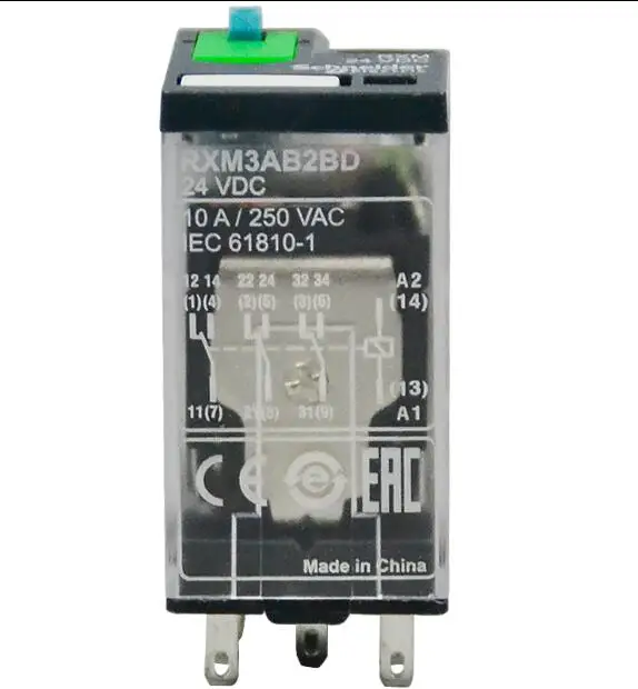 10A Intermediate relay 11 PIN Miniature plug in relay 3CO RXM3AB1BD RXM3AB1JD RXM3AB1P7 RXM3AB1F7 RXM3AB1B7 RXM3AB1ED RXZE2S111M