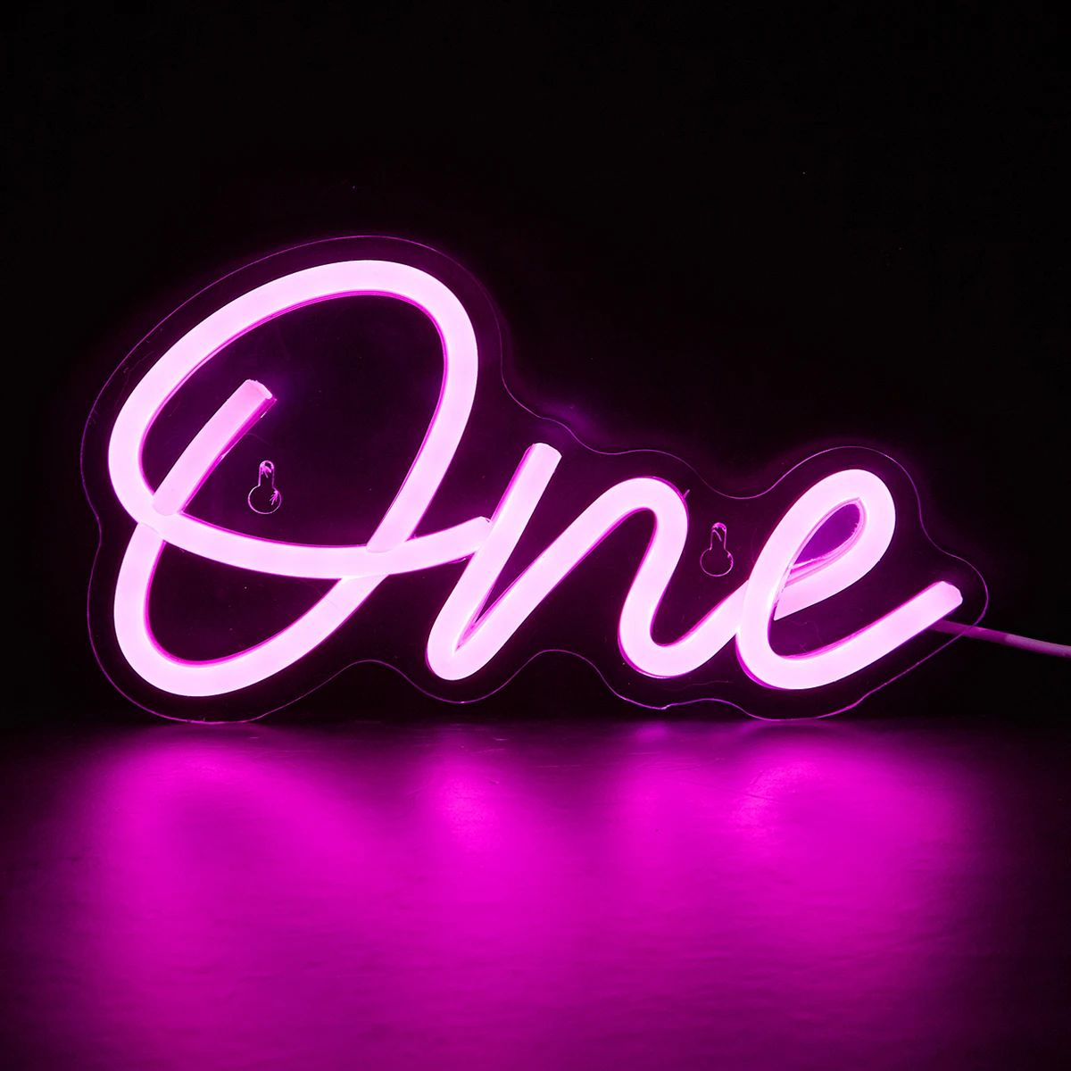 Chi-buy One LED Neon Sign USB Powered Neon Signs Night Light 3D Wall Art & Game Room Bedroom Living Room Decor Lamp Signs