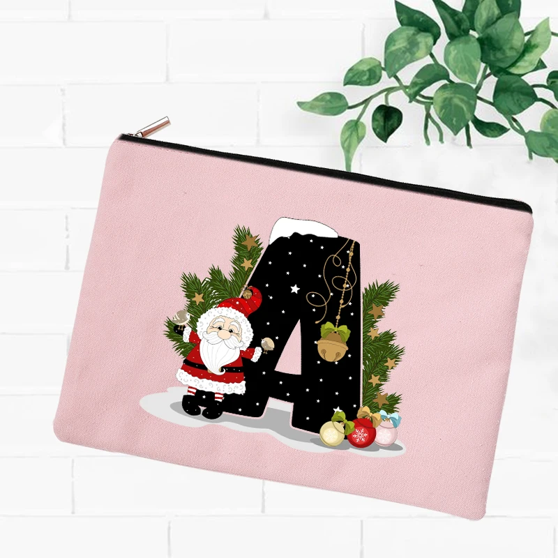 Kerst Vrouwen Canvas Cosmetische Gevallen Make Pouch Wassen Potlood Handtas Lipstick Organizer Xmas Gifts Travel Organizer