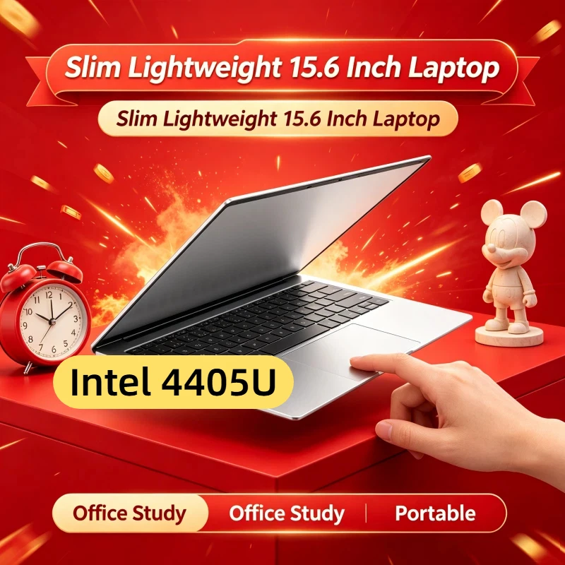 

Powerful Intel 4405U 15.6" Trendy Original Laptop 120Hz Ultra-clear FHD IPS Screen 5000mAh 32GB/2TB SSD Backlit Keyboard