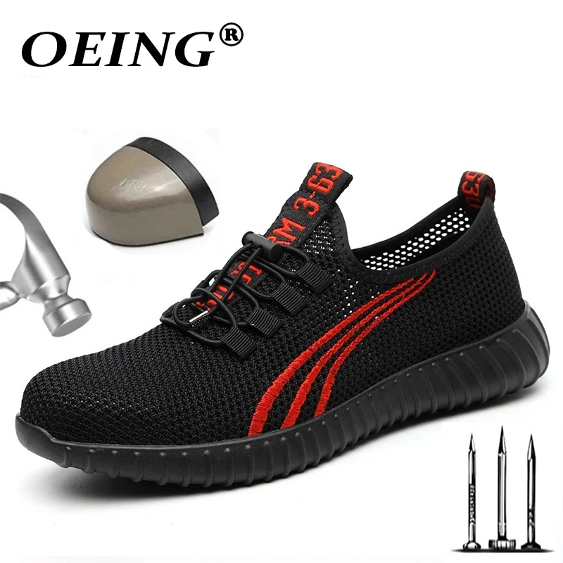 New Protective Safety Shoes 2022 Men\'s Steel Toe Anti-smashing Construction Work Sneaker Outdoor breathable fashion Safety Boots