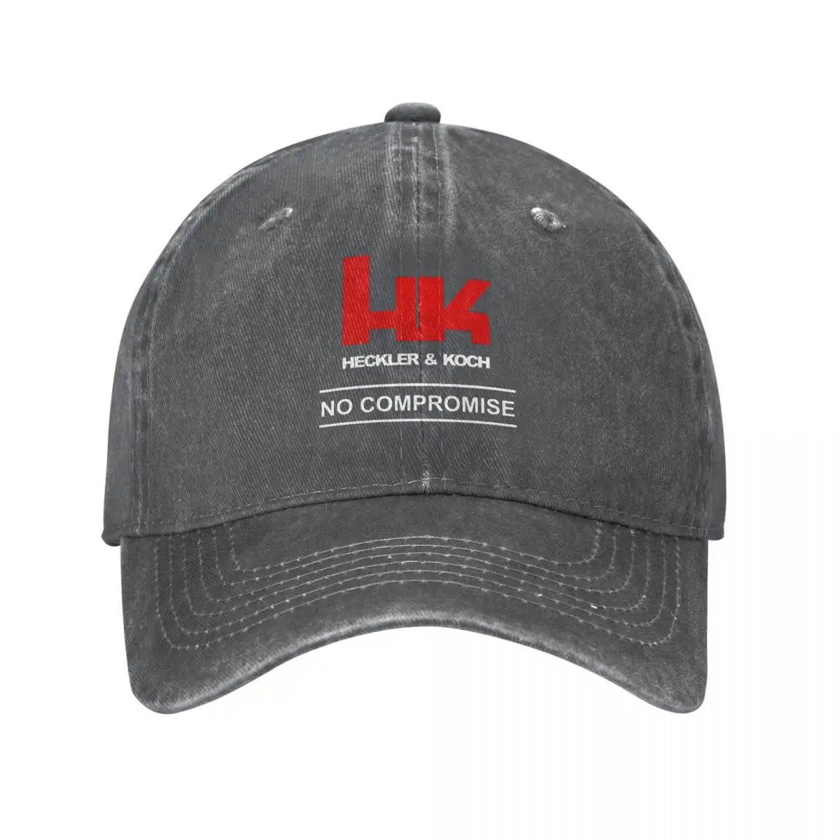 No Compromise With HK Bath Mat15 Baseball Caps Fashion Denim Hats Outdoor Streetwear Baseball Cowboy Hat for Men Women