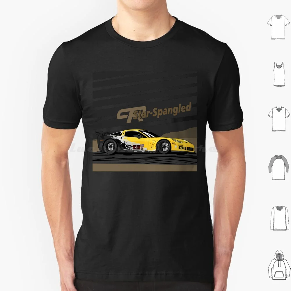 C6r T Shirt Cotton Men Women DIY Print Corvett C6 C6r Racecar American Muscle