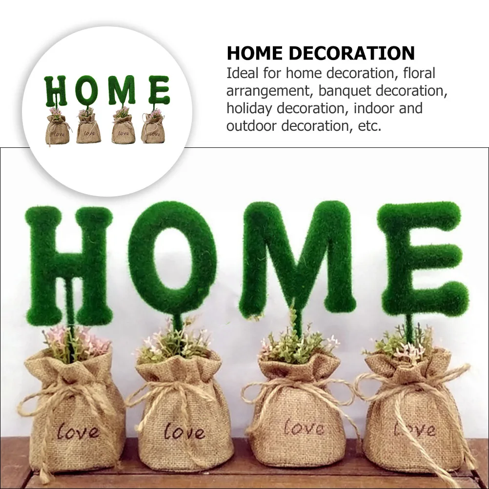 

4Pcs Simulation Potted Plant Imitated Succulents Decorative Bonsai Mini Home Improvement Foam Faux Office Plant nament Indoor