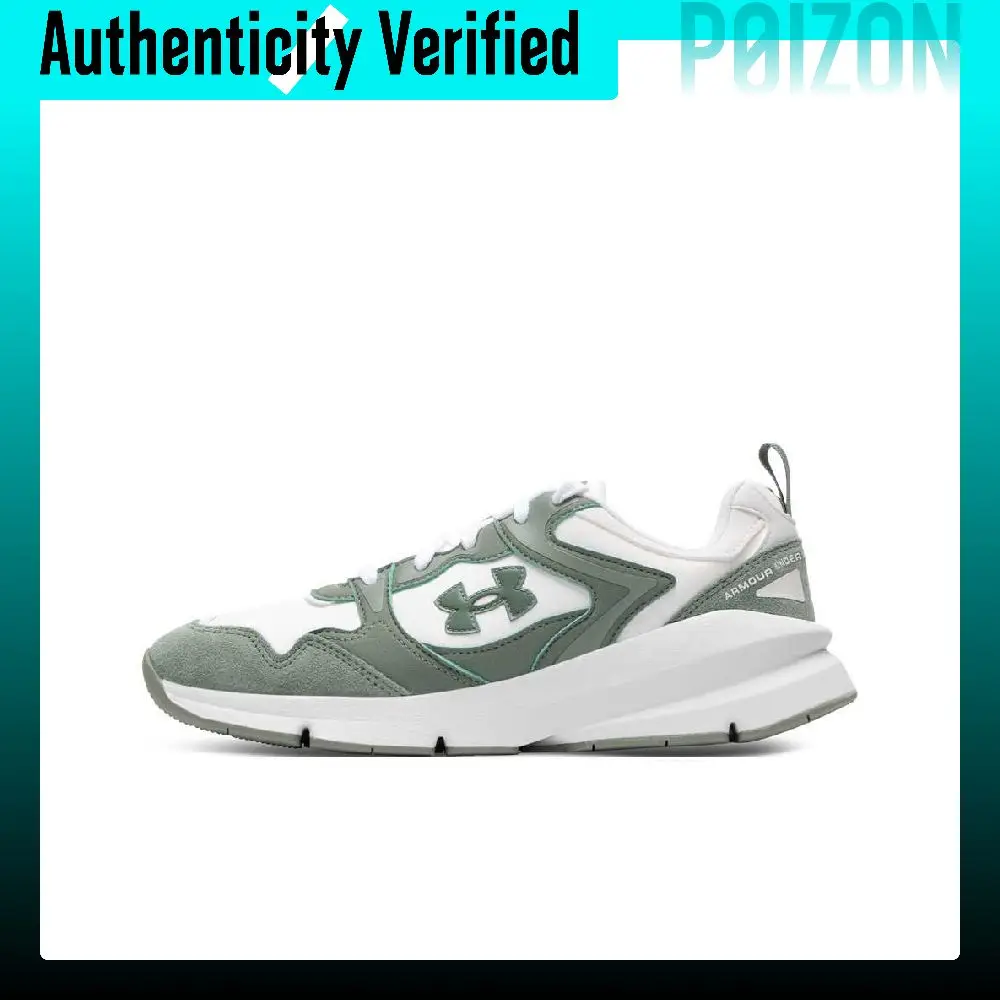 Under Armour Suede Low top Casual Shoes Unisex White Green 6003967-101