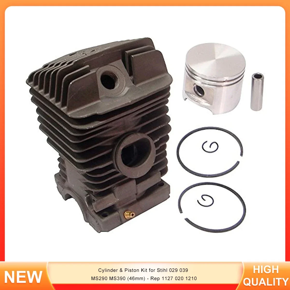 

Cylinder & Piston Kit for Stihl 029 039 MS290 MS390 (46mm) - Rep 1127 020 1210
