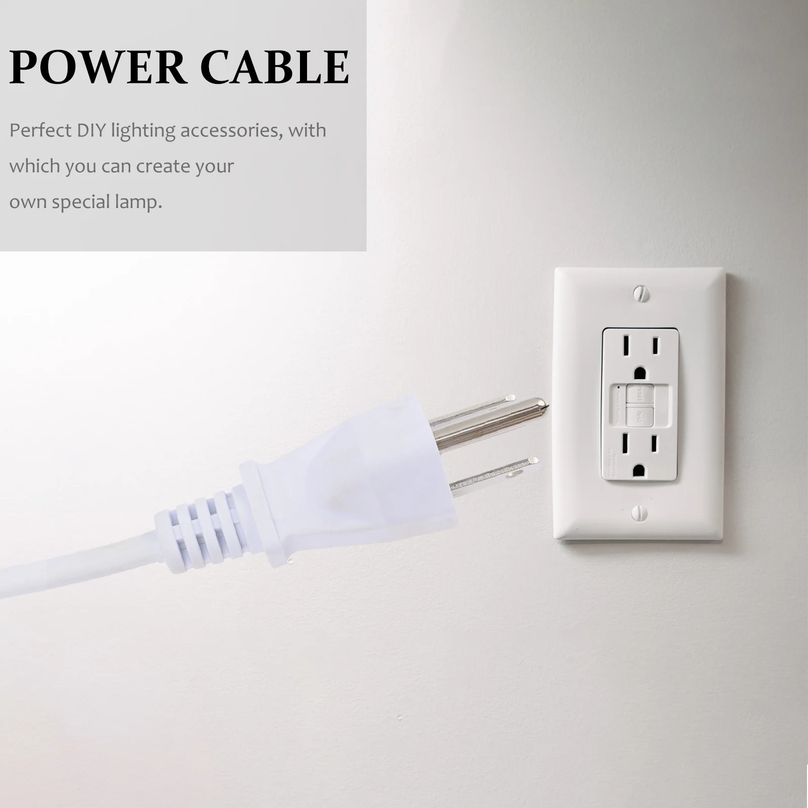 

3 Prong Replacement Power Cable for Appliance DIY Light Wiring Us Plug Perfect for Vintage Lamps Power Supply Cord