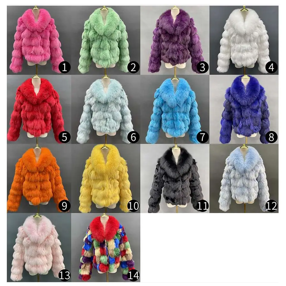 JANEFUR Real Fur Coat Women 2023 New Fashion Thick Warm Fox Fur Jacket Custom Wholesale Female Winter outerwears