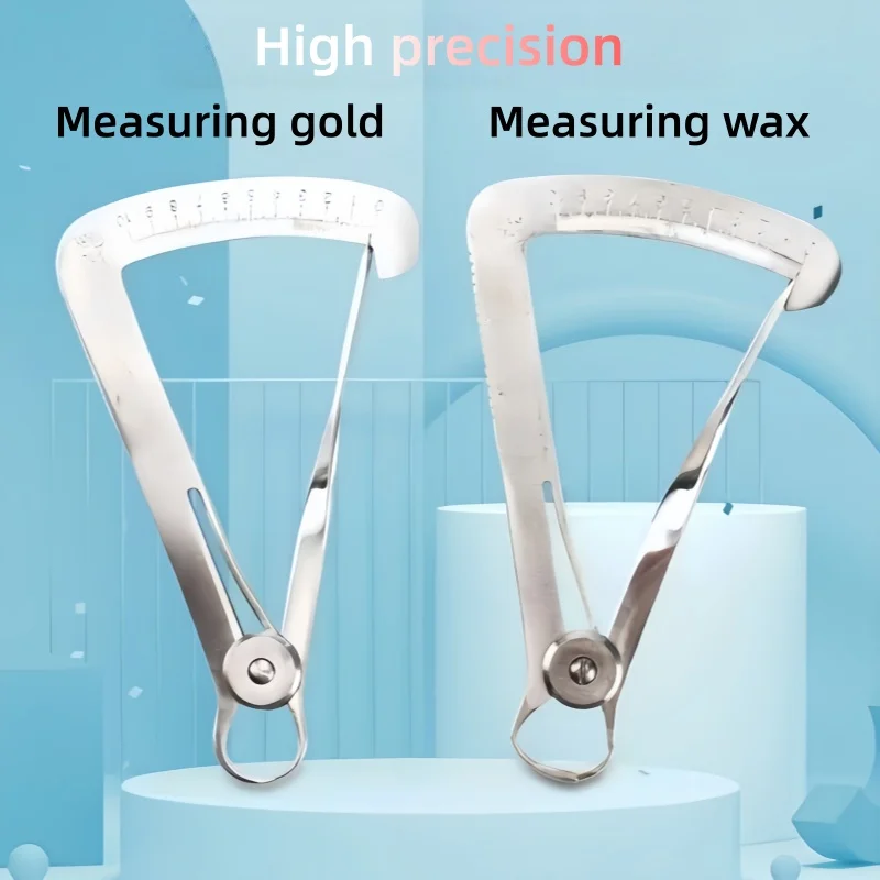 Stainless Steel Inner Crown Caliper High Precision Jewelry Dental Gold Wax Measuring DIY Goldsmith Craft Hand Tool
