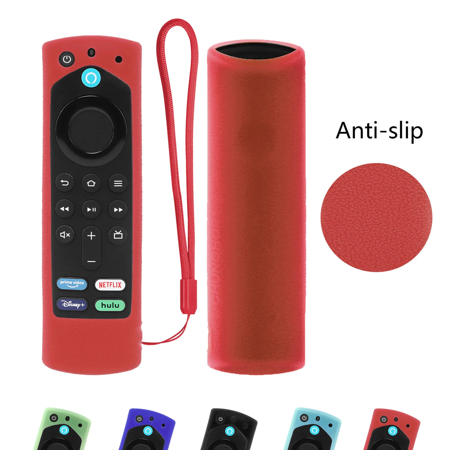 Protective Cover Fit for Amazon Alexa Fire TV 2021 Original Remote Control Stick Silicone Case Gen 3 Shockproof Anti-Slip Sleeve