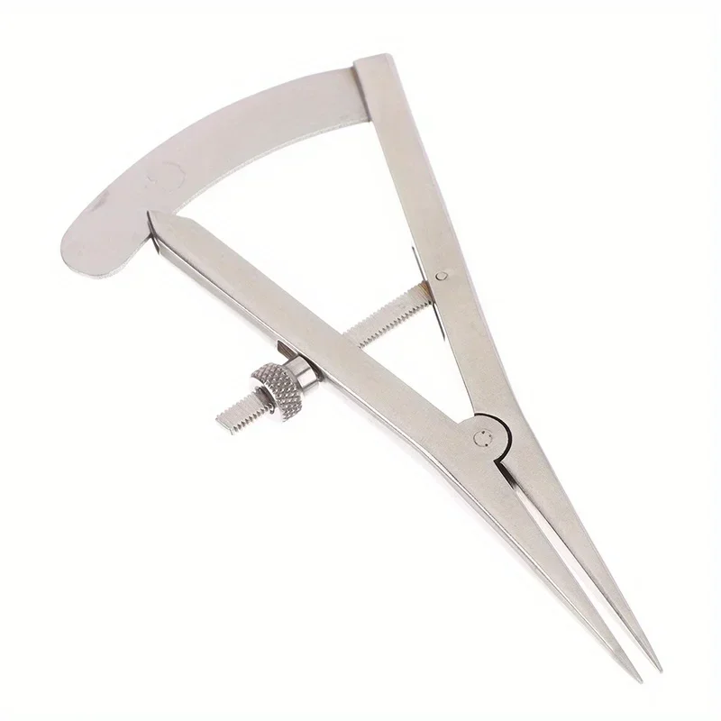 1Pc Stainless Steel with Scale Mini Spacing Gauge Diy Handmade Leather Metal Caliper Adjustable Edger Instruments