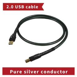AUDIOMECA A110 Pure silver conductor 2.0 A to B USB cable DAC audio signal cable