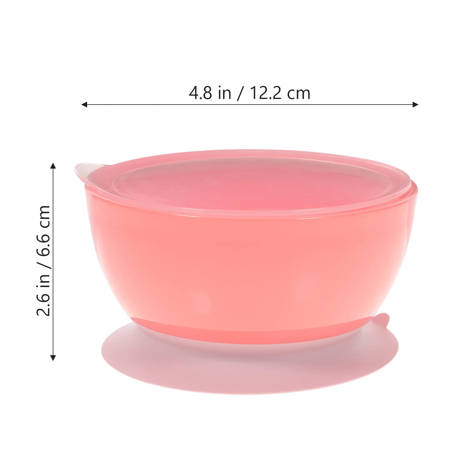 وعاء شفط للأطفال من السيليكون، آمن للطعام، وقابل لإعادة الاستخدام، وعاء تغذية للأطفال الصغار لإطعام طبق الطفل