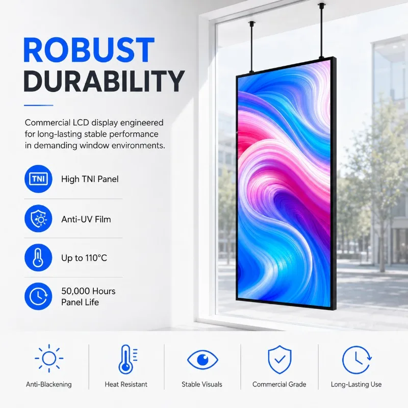 WiFi CMS High Brightness Digital Signage 32 43 49 55 65 75 Inch Ceiling Wall Mount LCD Screen for Restaurant Menu Advertising