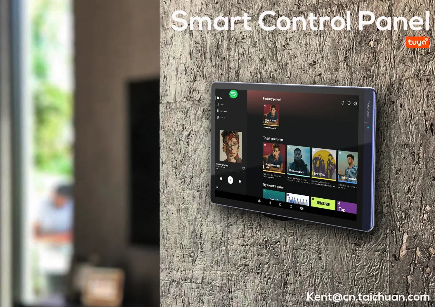 zigbee smart home control center Smart Touch Screen Home Automation Wall Control  Smart Display 2 way intercom system