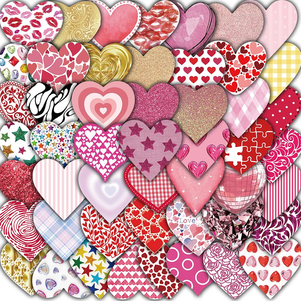 50PCS Mother Day Love Print Sticker Aesthetic Creative Living Room Decorative Gift Phone Laptop Scrapbooking Guitar Wall Sticker