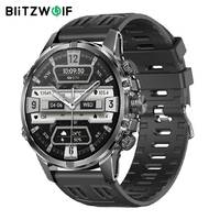 BlitzWolf BW-AT6 Plus 1.75inch AMOLED Display Smart Voice Assistant Flashlight bluetooth Call Heart Rate Blood Smart Watches