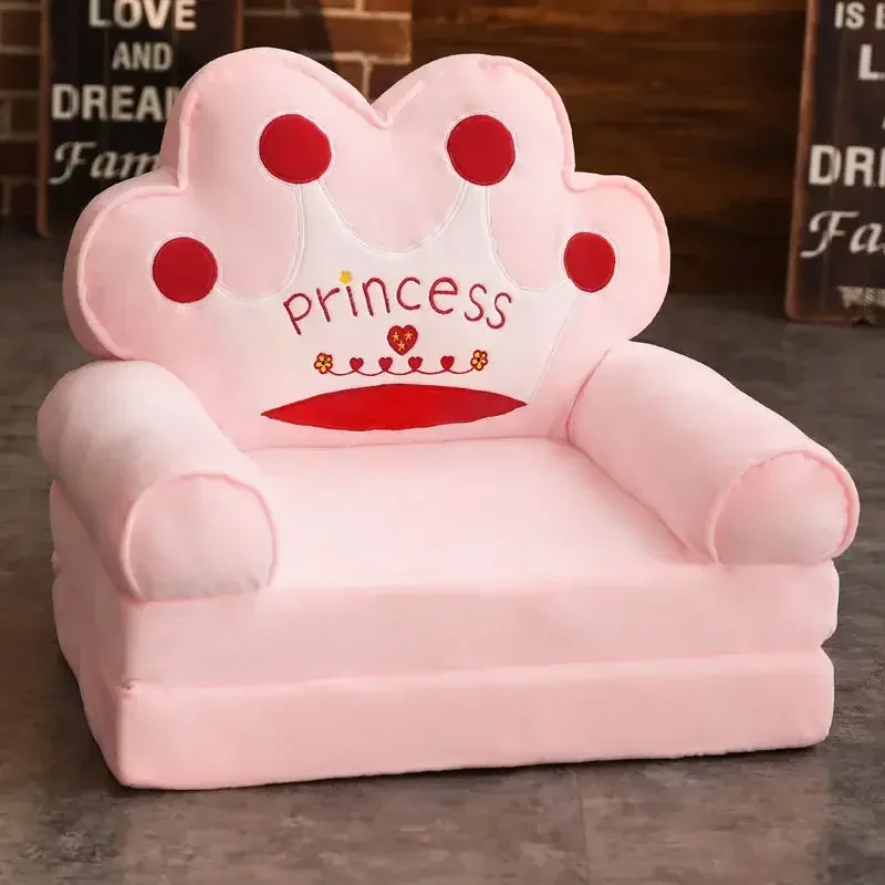 Sofá grande de dibujos animados para niños, silla plegable para niños, cama para niñas, asiento de princesa para niños pequeños, doble propósito, Todos los sofás