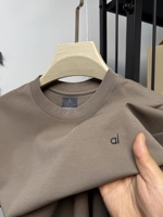 New high-end brand men's round neck seamless short sleeved top summer fashion letter badge original Korean style loose T-shirt