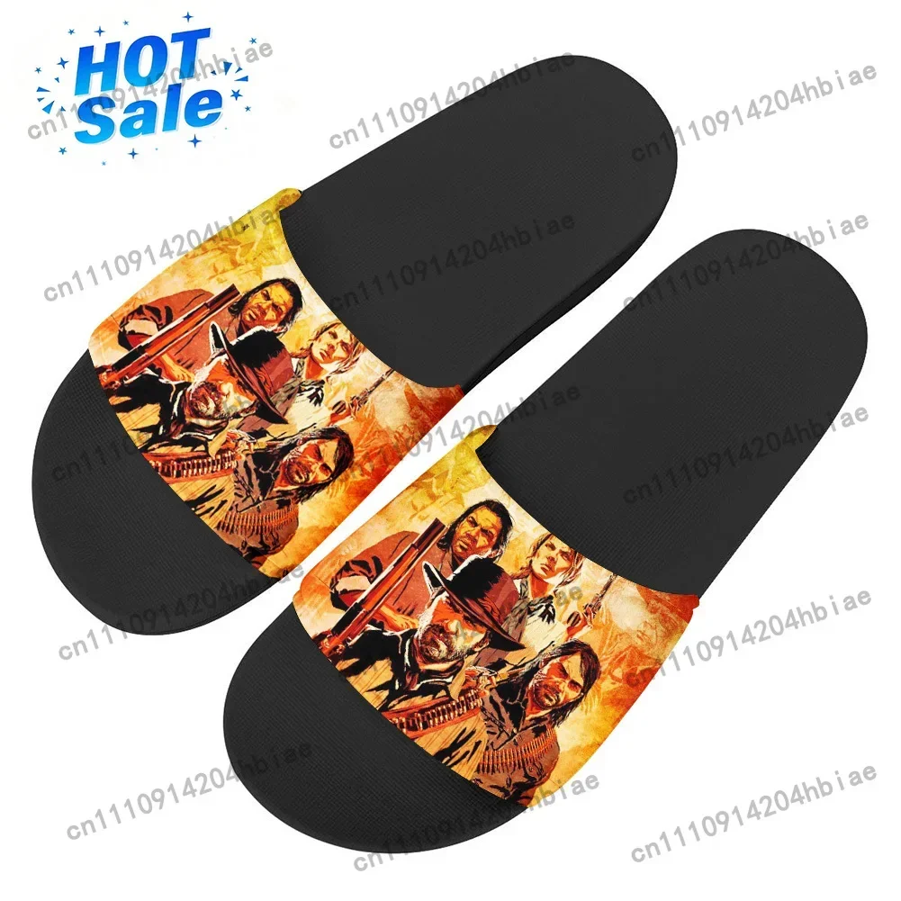 Red Dead Redemption Flip Flops Home Slipper Men Women Teenager Family Slippers Bathroom Pool Casual Sandals Custom Shoe