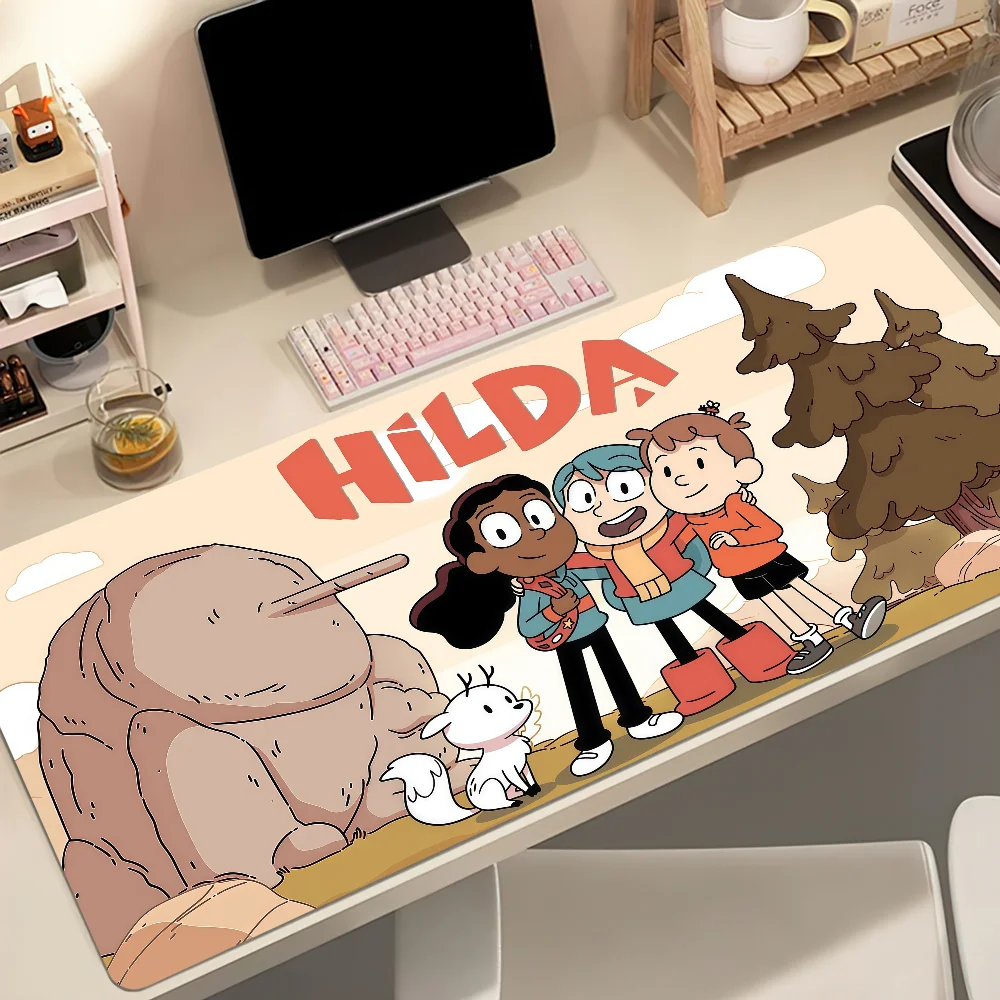 H-Hilda Cartoon Mouse Pad Non-slip Thickened MousePad Student Gaming Cushion Large Writing Lockedge Office