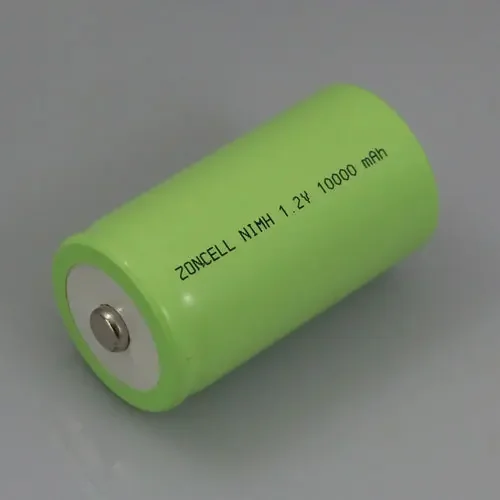 En el núcleo 10000mAh 1,2 V Ni MH batería recargable 1 D tipo estufa de gas lámpara de antorcha de encendido celda de iones de litio recargable