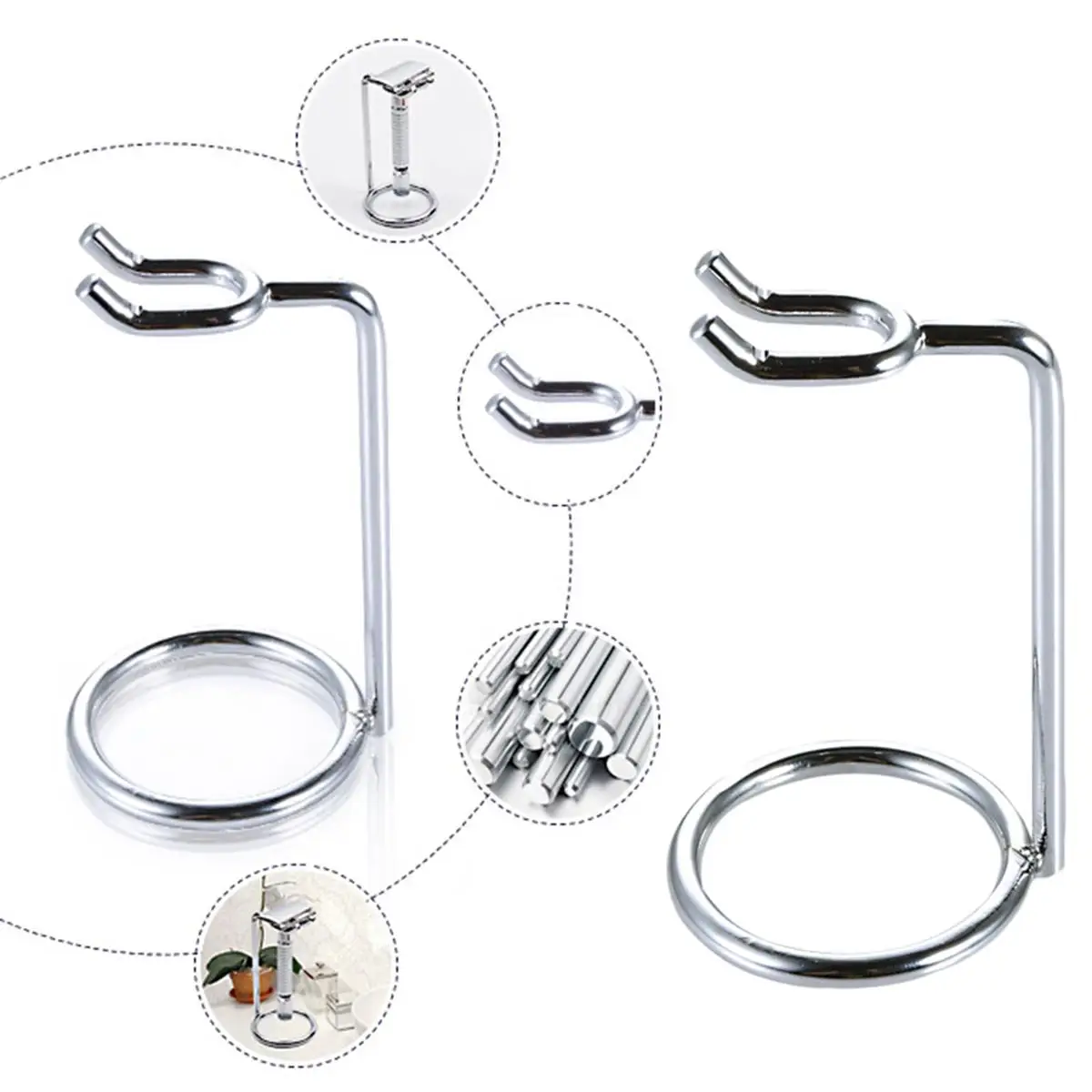 

Razor Stand Holder for Men Double Safety Razor Brush Holder Brush Rack Shave Kit Air Dry Bristles Down Manual Shavers