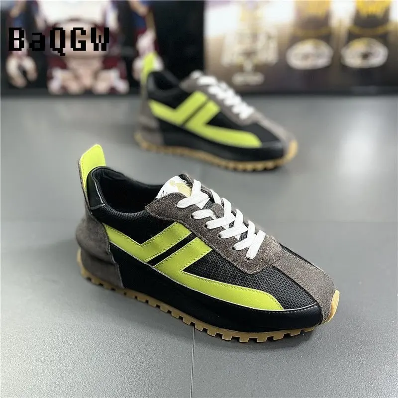 Fashion Men Shoes Luxury Chunky Sneakers Mesh Breathable Increased Platform Male Woman Vulcanize Walking Shoes Sport Trainers