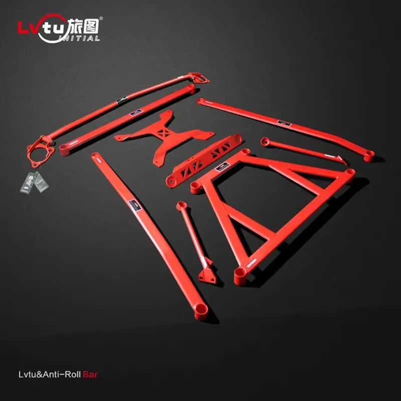 for LVTU High Performance Upgrade Strut Tower Bar for Honda Jade 2013-2019 Racing Car Torsion Bar Tie Rod Subframe Brace