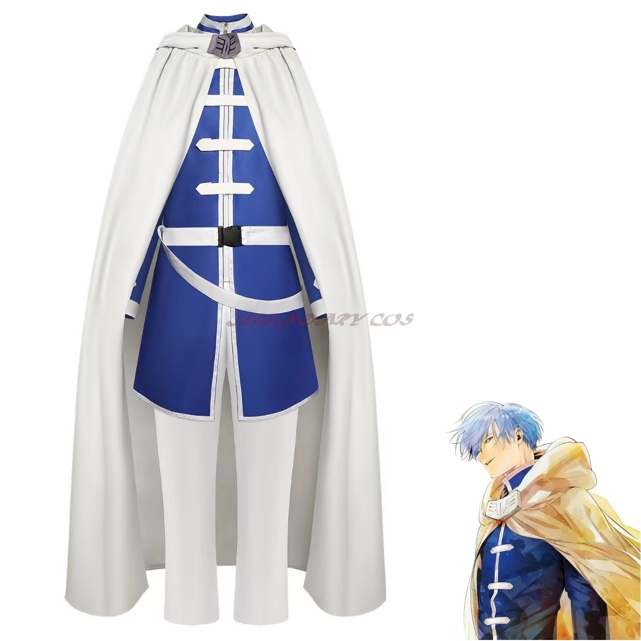 

Himmel COS Cosplay Costume Shawl Cloak Pants Men Halloween Comic Cos Himmel Outfits