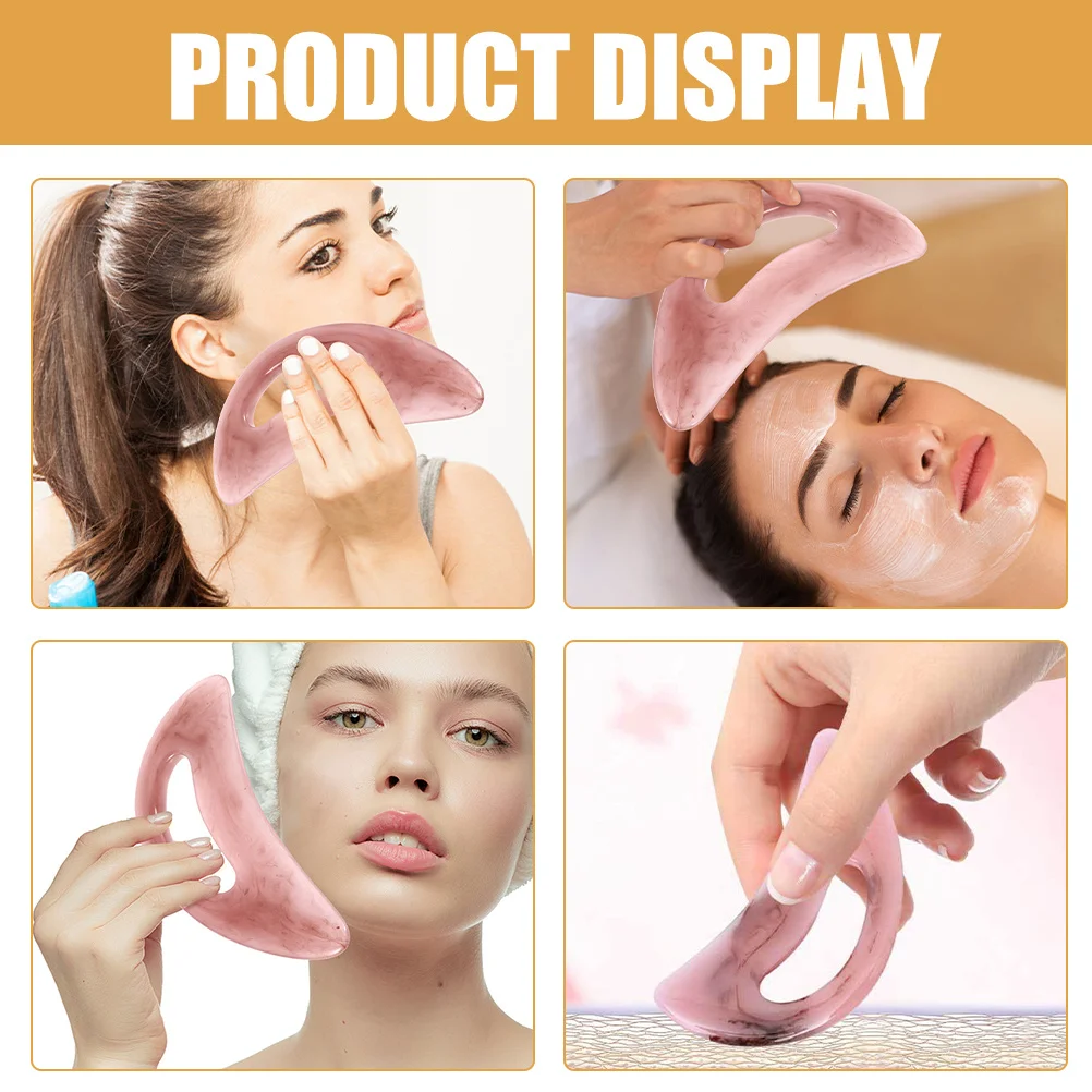 

3Pcs Gua Sha Scraping Board Facial Body Massaging Tool Lightweight Spa Relaxation Tool Skin Care Elasticity Enhancer Puffiness