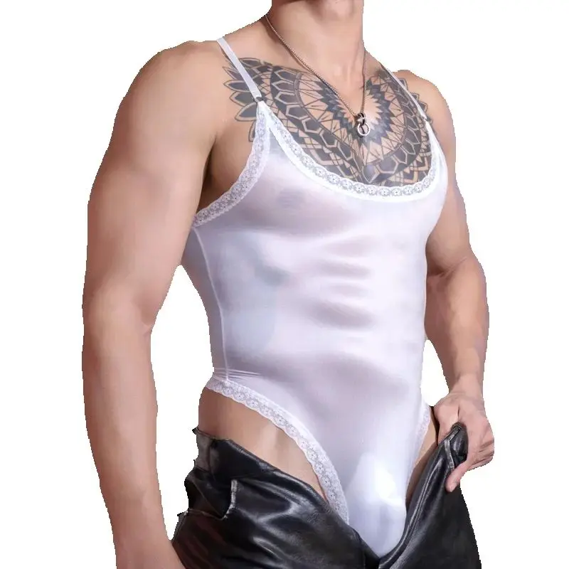 

Мужское боди-комбинезон с открытой промежностью на пряжках, тонкое прозрачное корректирующее белье, дышащее гладкое полупрозрачное белье для плавания