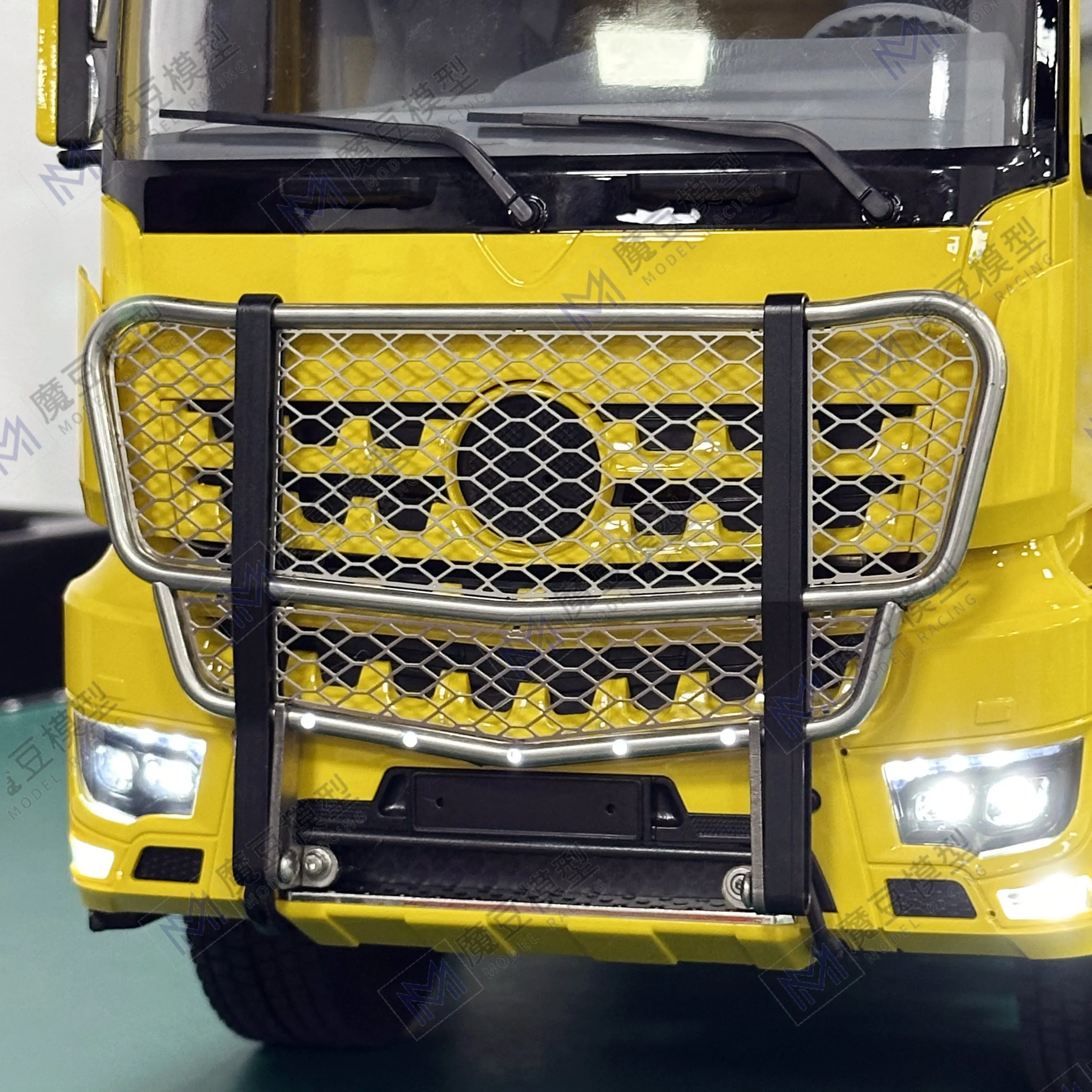 Anti-collision Cattle Fence for Tamiya 1/14 RC Truck Benz 3363 Metal Front Grill Bumper 1:14 Tractor Trailer Tipper DIY Parts