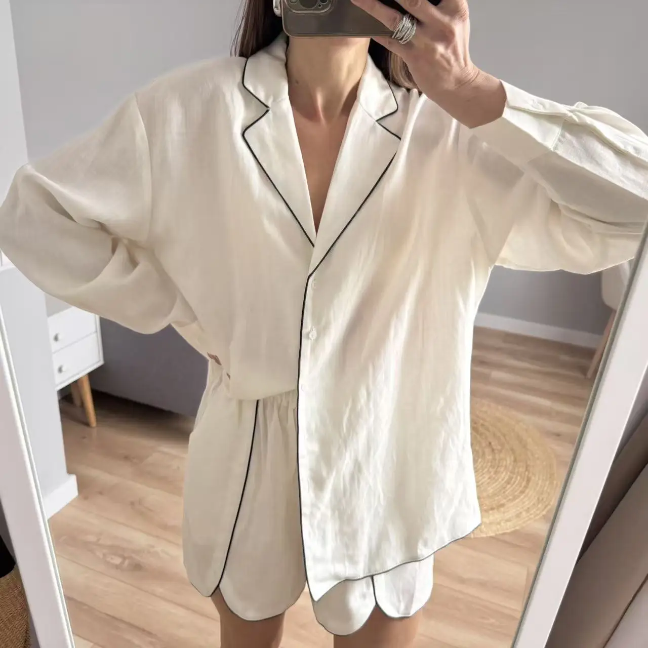 Women Fashion Shirt Short sets