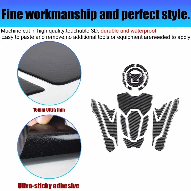 For Honda CB650R CBR650R, Motorcycle Protection Gasoline Anti Scratch Sticky Decal Fuel Tank Pad Protector Cover