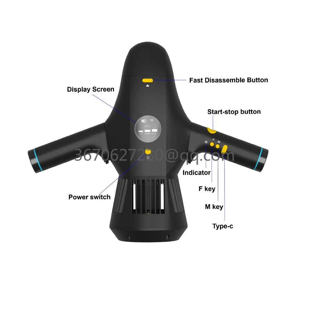 Imagem -02 - Scooter Subaquática Inteligente com Suporte de Câmera Adequado para Esportes Aquáticos Piscina Mergulho Mergulho 2024