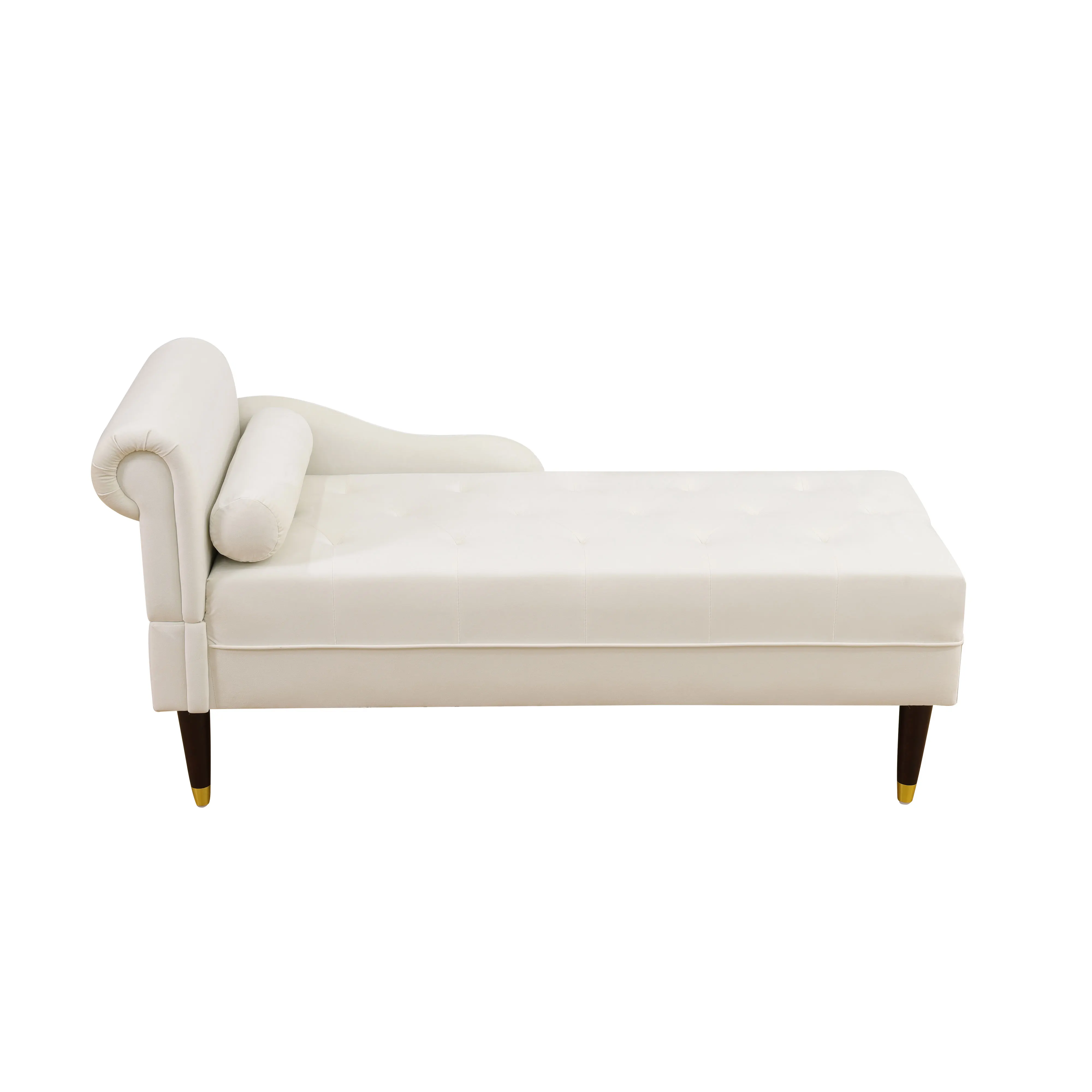 Modern European high-class lounge chair with velvet solid wood legs, suitable for home office hotels