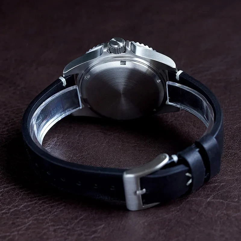 Retro zegarek nurkowy woda duch Tribute zegarek 42mm szafir 200M wodoodporne wojskowe automatyczne mechaniczne zegarki męskie