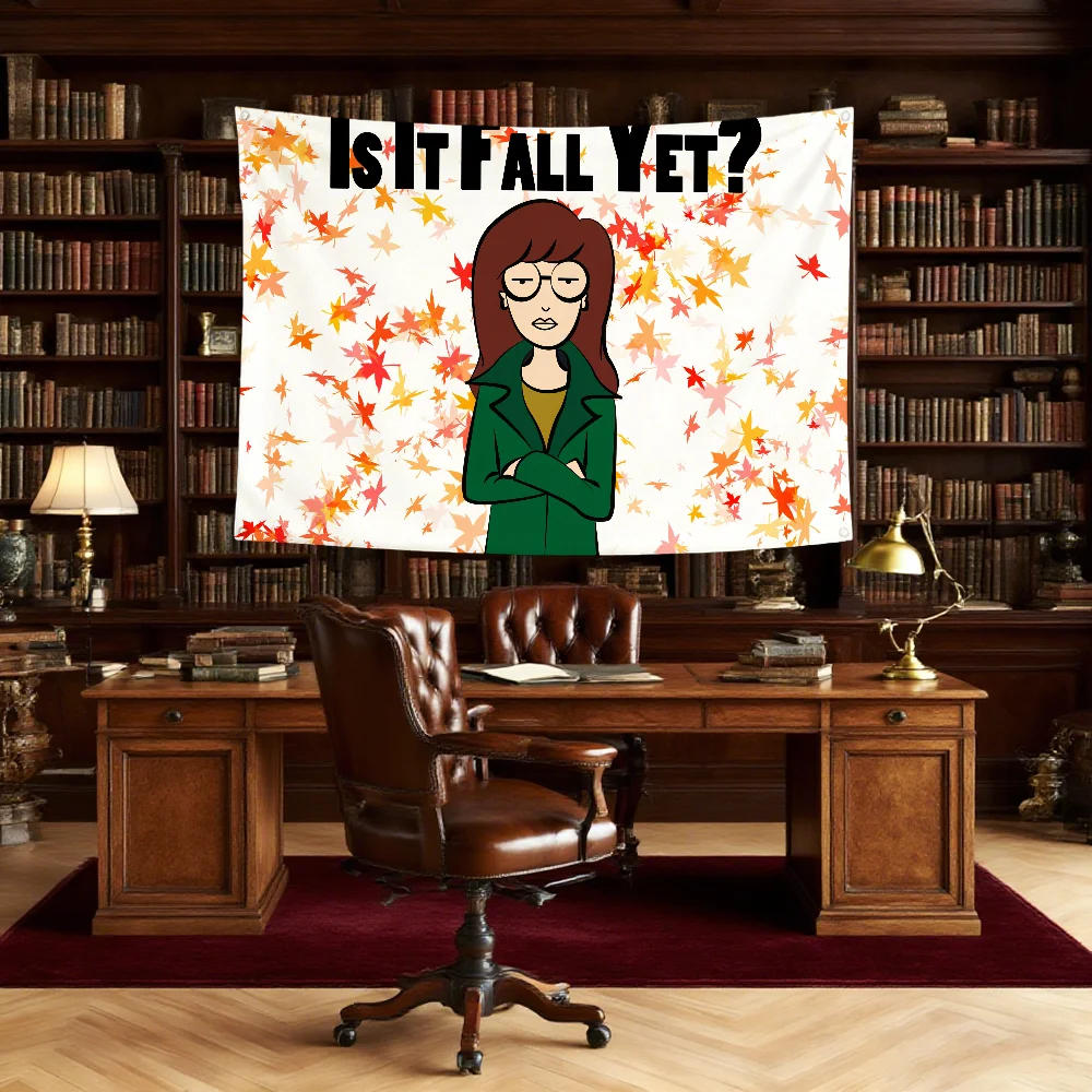 D-daria cute flag Durable Outdoor Indoor Patio Festive Decoration Classic Design Pole Wall Room Banner
