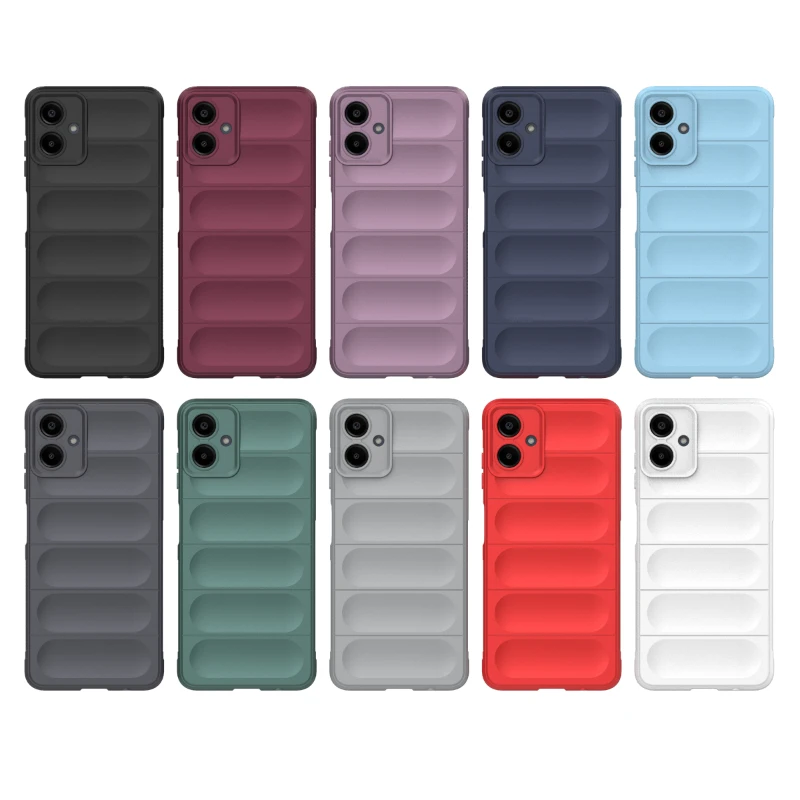 For Samsung Galaxy A06 A05 A05s A04 A04s A03 A03s Back Cover Phone Case Soft Liquid Silicone Anti-fall Shockproof Protect Coque