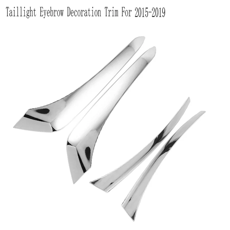 Rear Light Eyelid Eyebrow Trims Rear Lamp Decoration Trim For Toyota Highlander Taillight Trims Taillight Eyebrow Car Styling