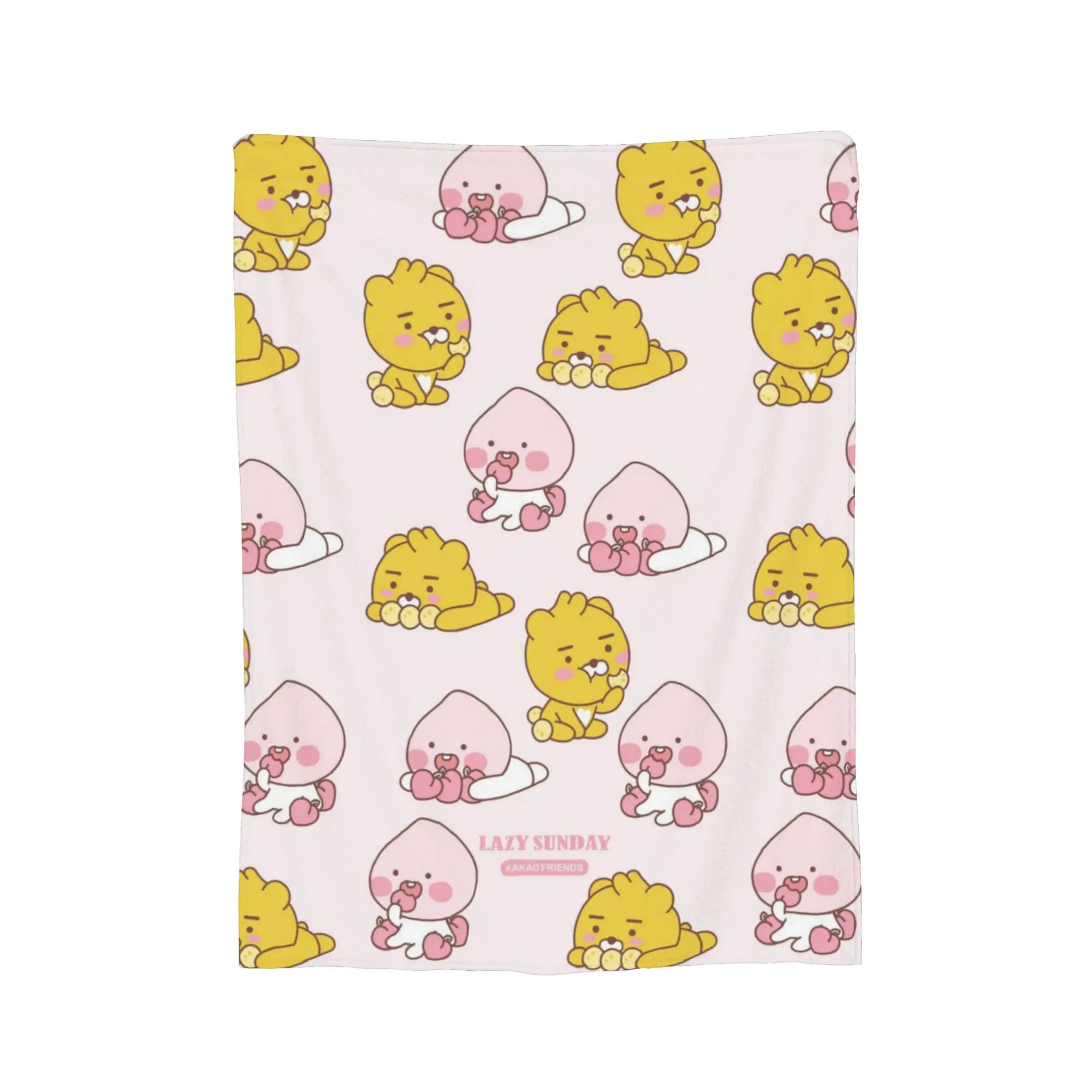 K-Kakao F-Friends رمي بطانية للأريكة لينة مريحة بطانية قطيفة 50x60 بوصة متعددة الحجم المفرش لجميع المواسم #2
