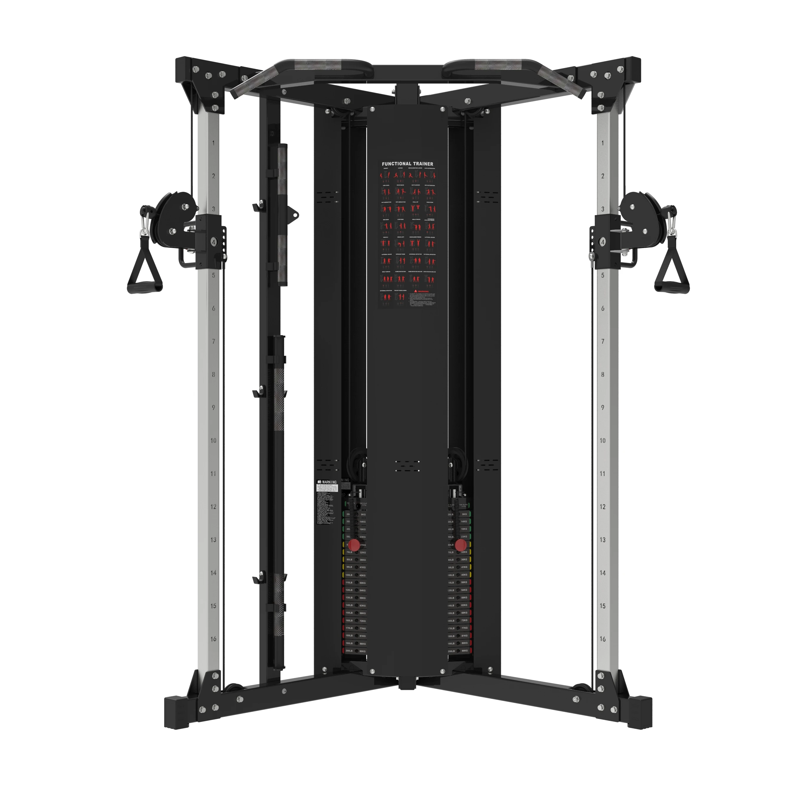 Gym Trainer Dual Pulley System Professional Adjustable Multi Functional Gym Equipment Machine